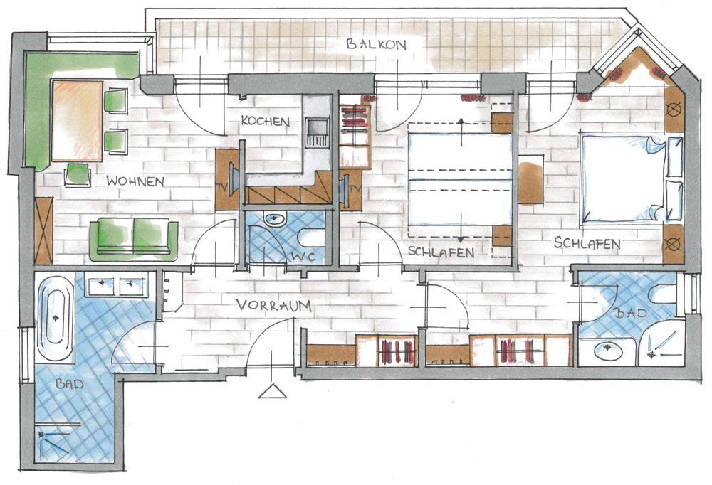 Appartements Alpenkristall 젤암질러 객실 사진